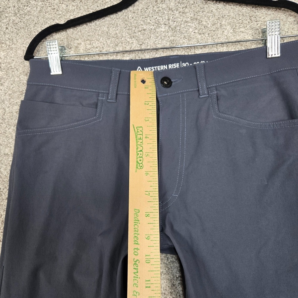 Western Rise Evolution Pants Mens 30x32 Gray Performance Stretch - Picture 7 of 10